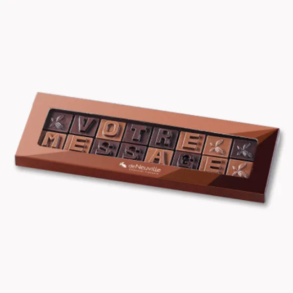 Cadeau pour Mamie : des chocolats avec un message 