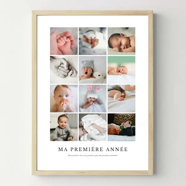 Quoi de plus beau pour une mamie de 75 ans que de recevoir en cadeau un cadre avec des photos de ses arrières petits-enfants ?